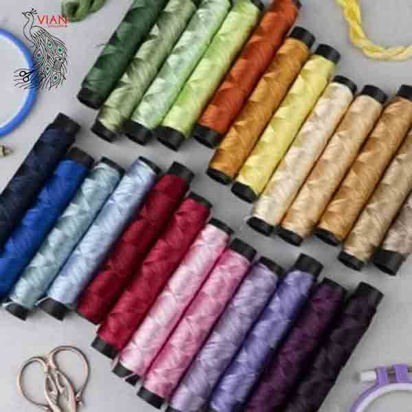 مینی دوک نخ ابریشم طاووس